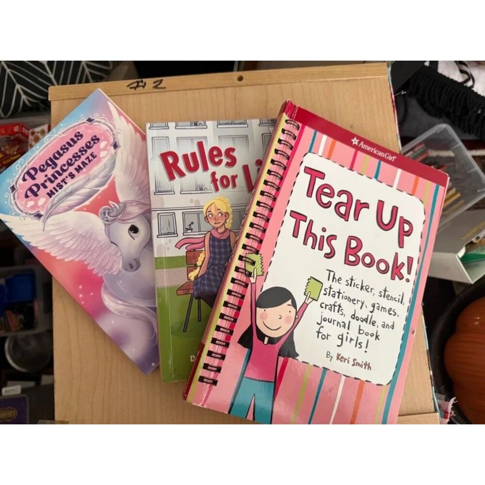 Girls book lot of 3 american girl mixed lot bundle
